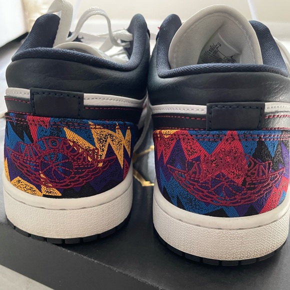 🔥 Nike Air Jordan 1 “Nothing But Net” Low Multicolor Sneakers  - Size 11 Men - Picture 5 of 8